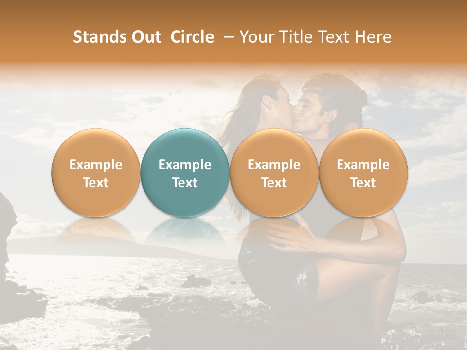 Love Kiss PowerPoint Template