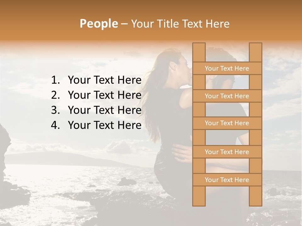 Love Kiss PowerPoint Template