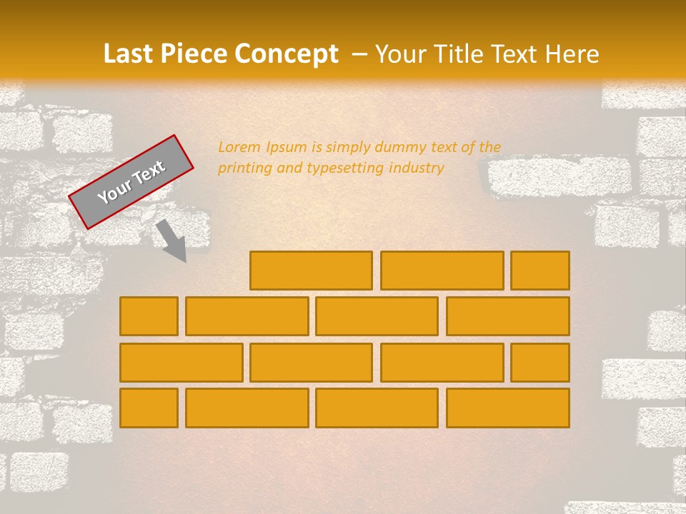Broken Brick Wall PowerPoint Template