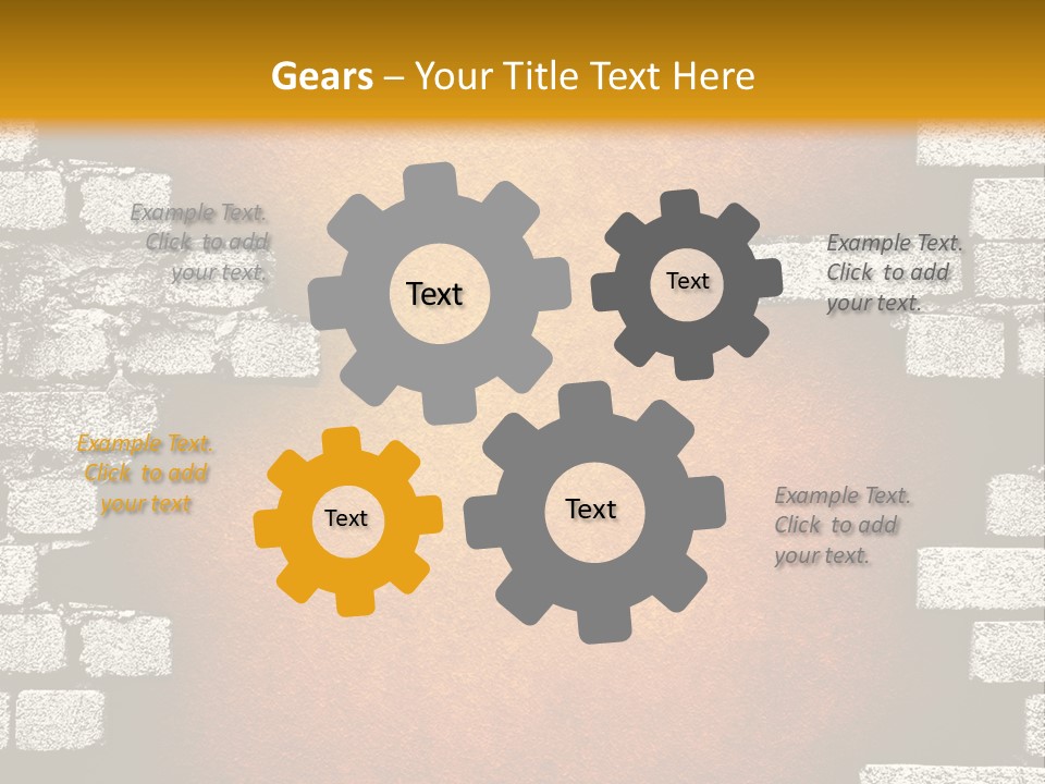 Broken Brick Wall PowerPoint Template