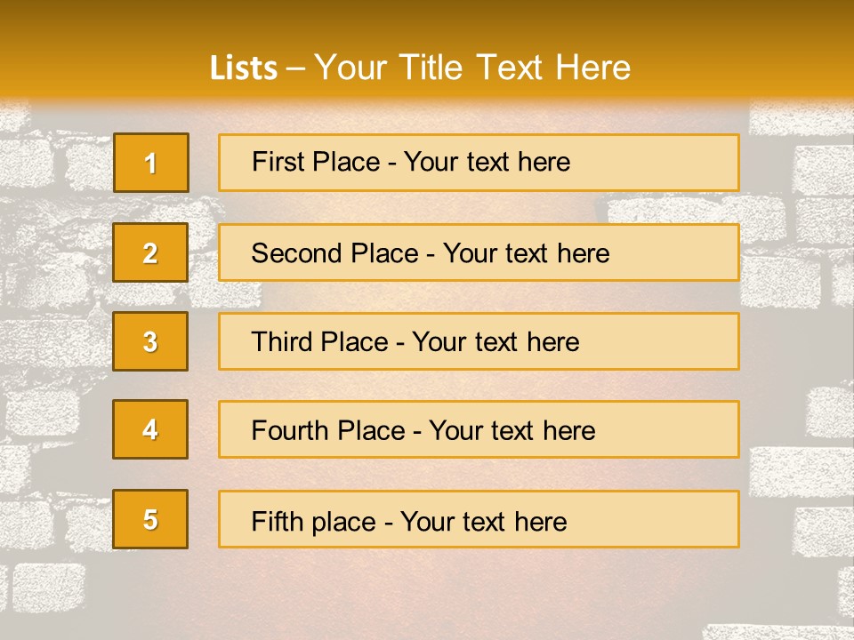 Broken Brick Wall PowerPoint Template