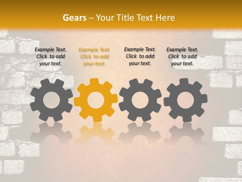 Broken Brick Wall PowerPoint Template