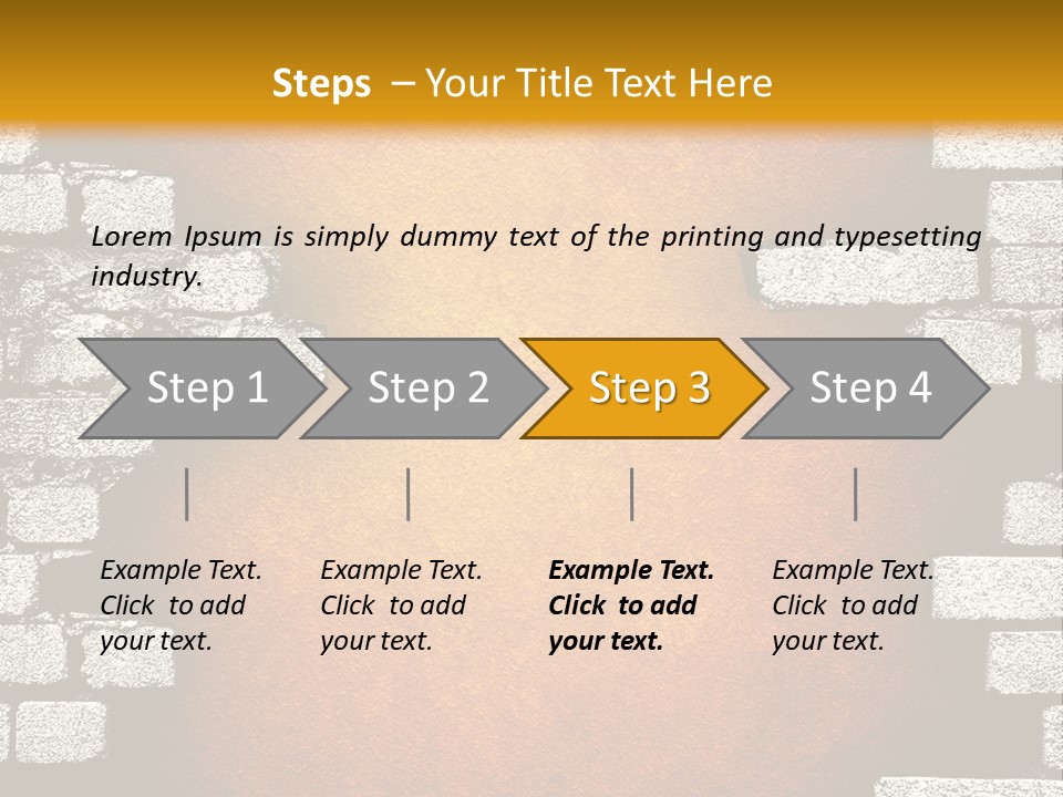 Broken Brick Wall PowerPoint Template