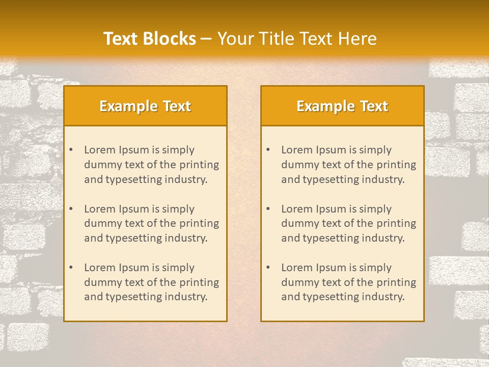 Broken Brick Wall PowerPoint Template