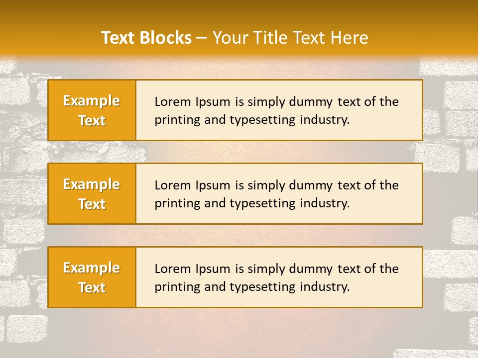 Broken Brick Wall PowerPoint Template