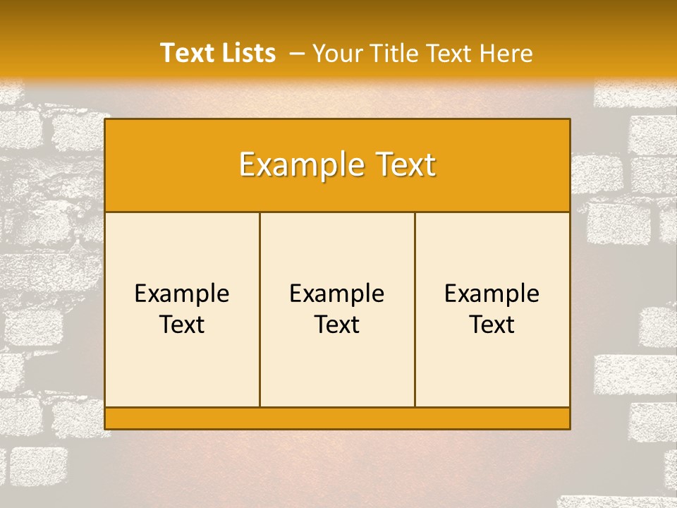 Broken Brick Wall PowerPoint Template