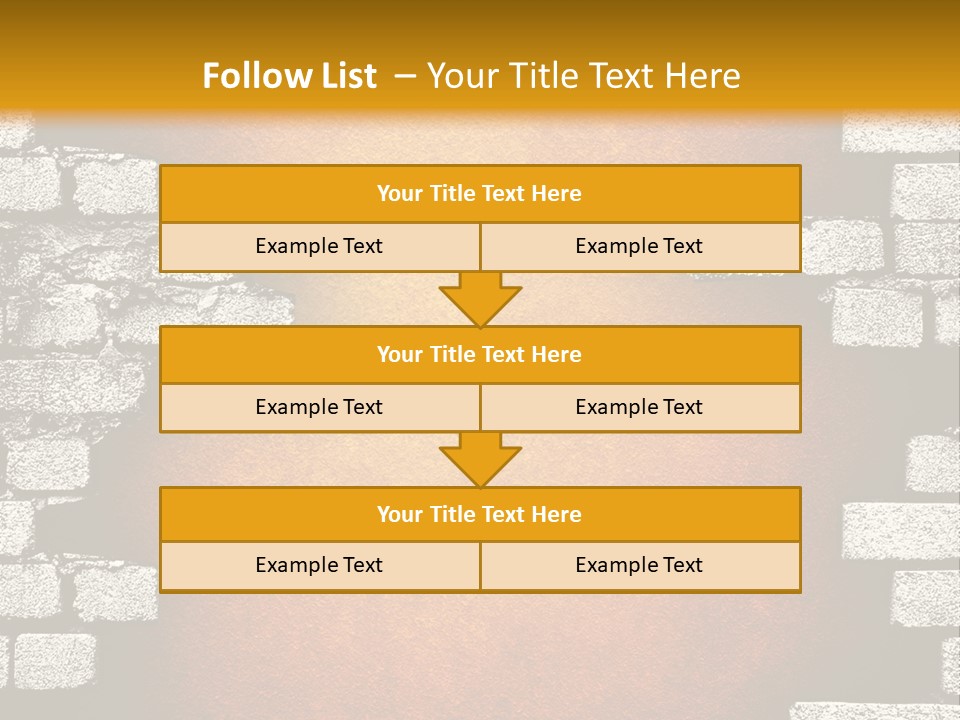 Broken Brick Wall PowerPoint Template