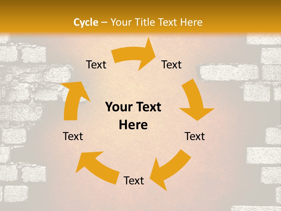 Broken Brick Wall PowerPoint Template