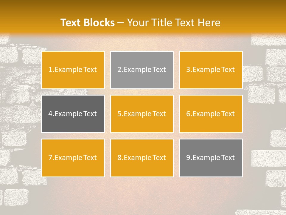 Broken Brick Wall PowerPoint Template