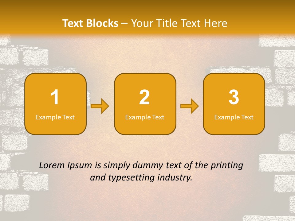 Broken Brick Wall PowerPoint Template