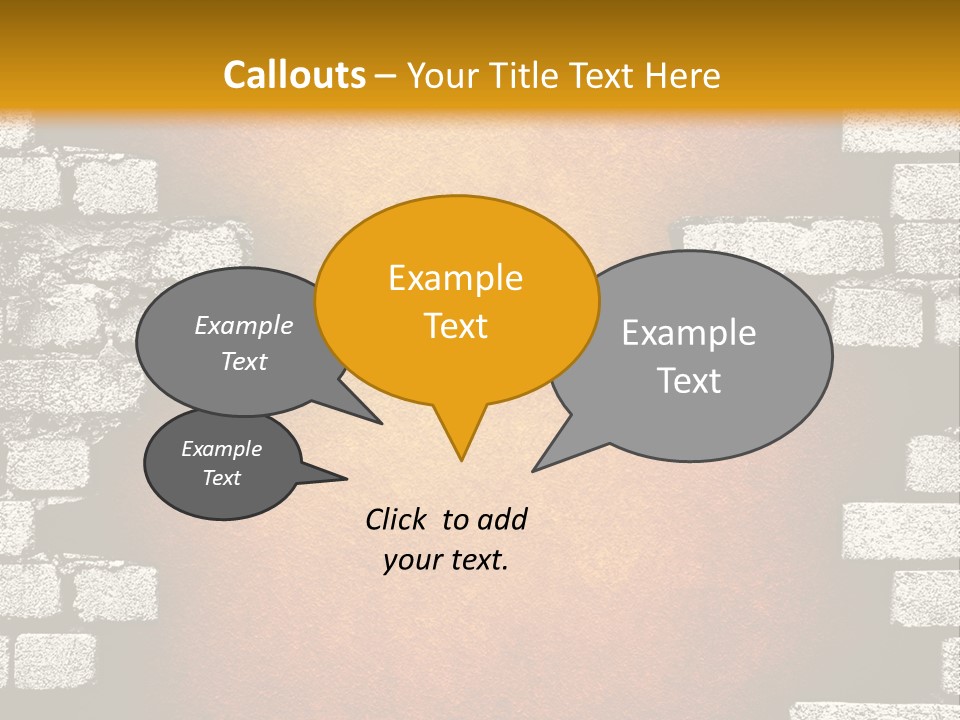 Broken Brick Wall PowerPoint Template