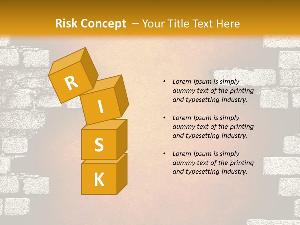 Broken Brick Wall PowerPoint Template