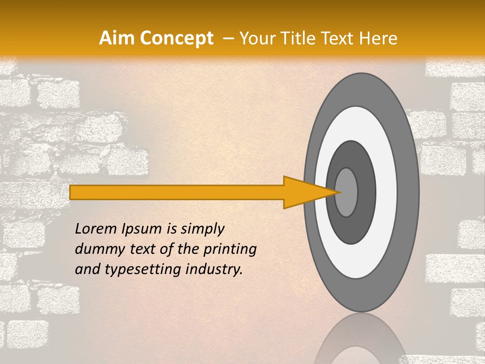 Broken Brick Wall PowerPoint Template