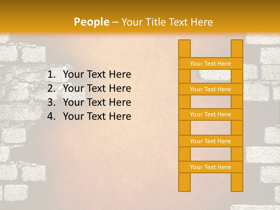 Broken Brick Wall PowerPoint Template