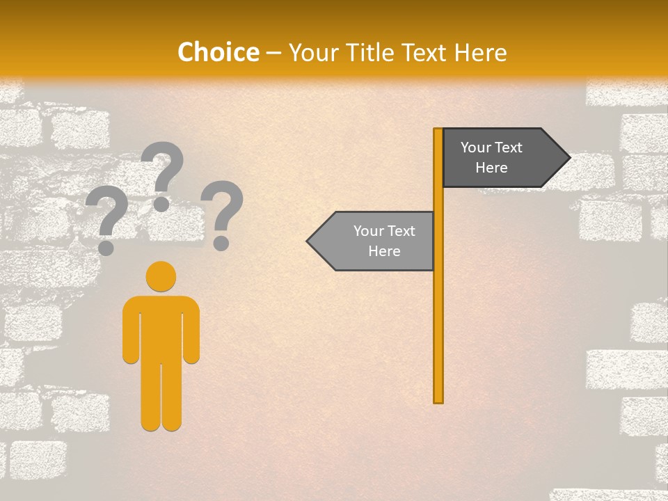 Broken Brick Wall PowerPoint Template