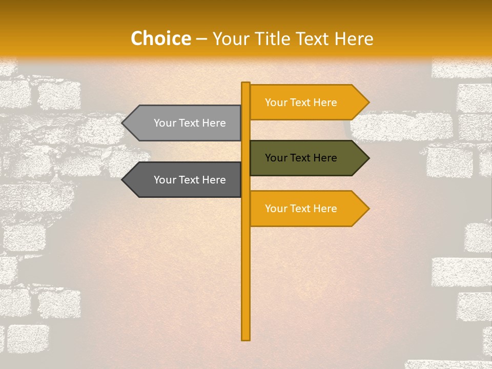 Broken Brick Wall PowerPoint Template