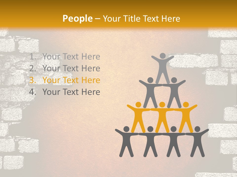 Broken Brick Wall PowerPoint Template