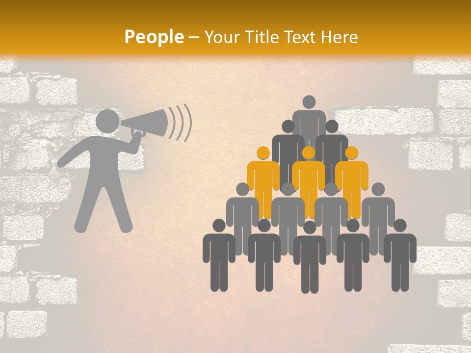 Broken Brick Wall PowerPoint Template