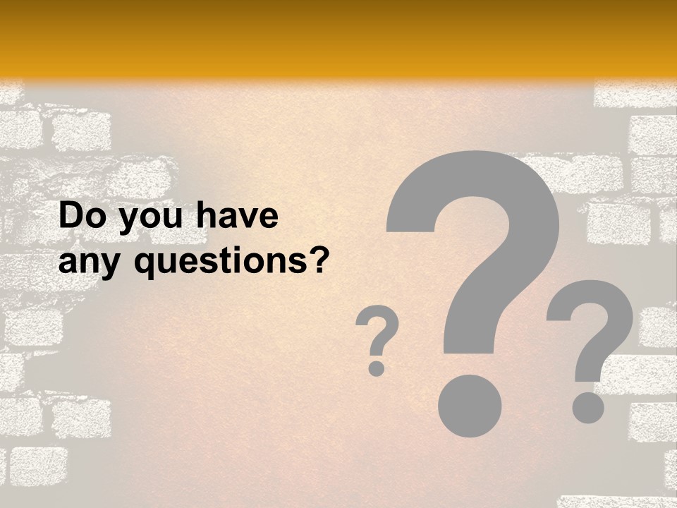 Broken Brick Wall PowerPoint Template