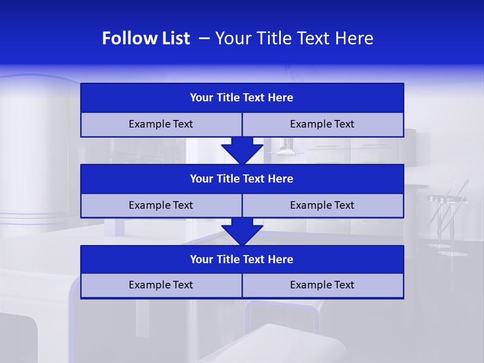 Futuristic Kitchen PowerPoint Template