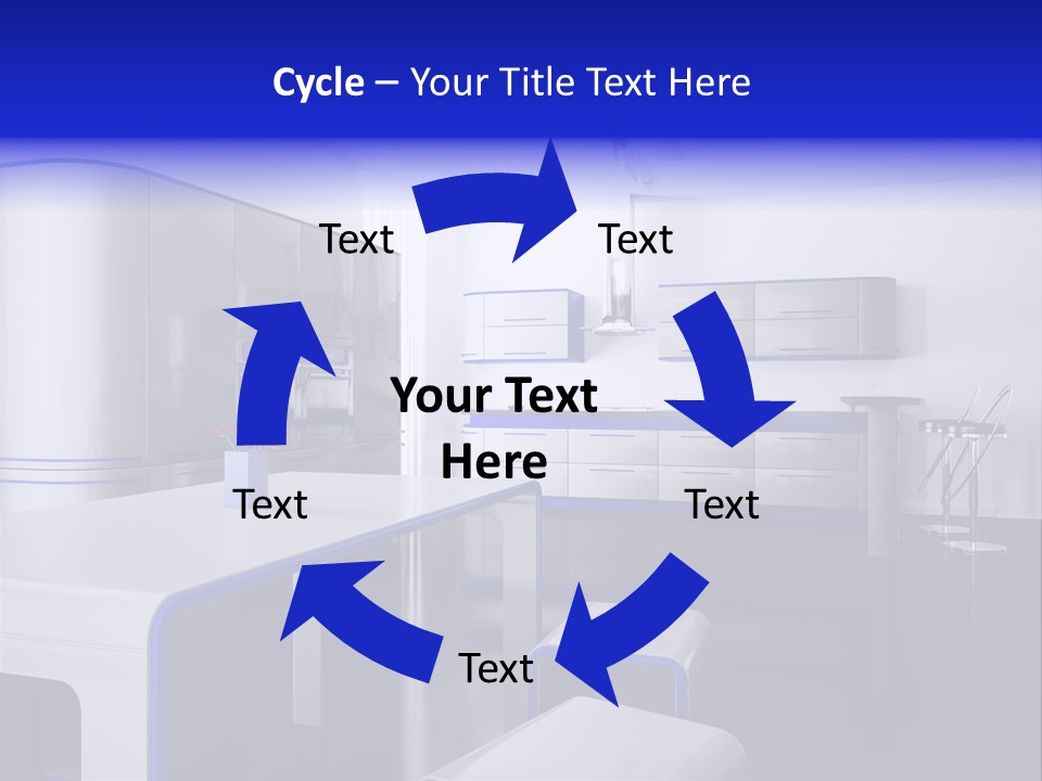 Futuristic Kitchen PowerPoint Template