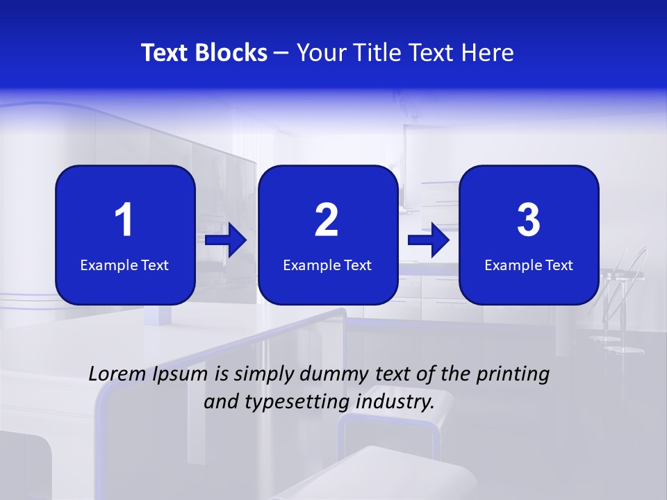 Futuristic Kitchen PowerPoint Template