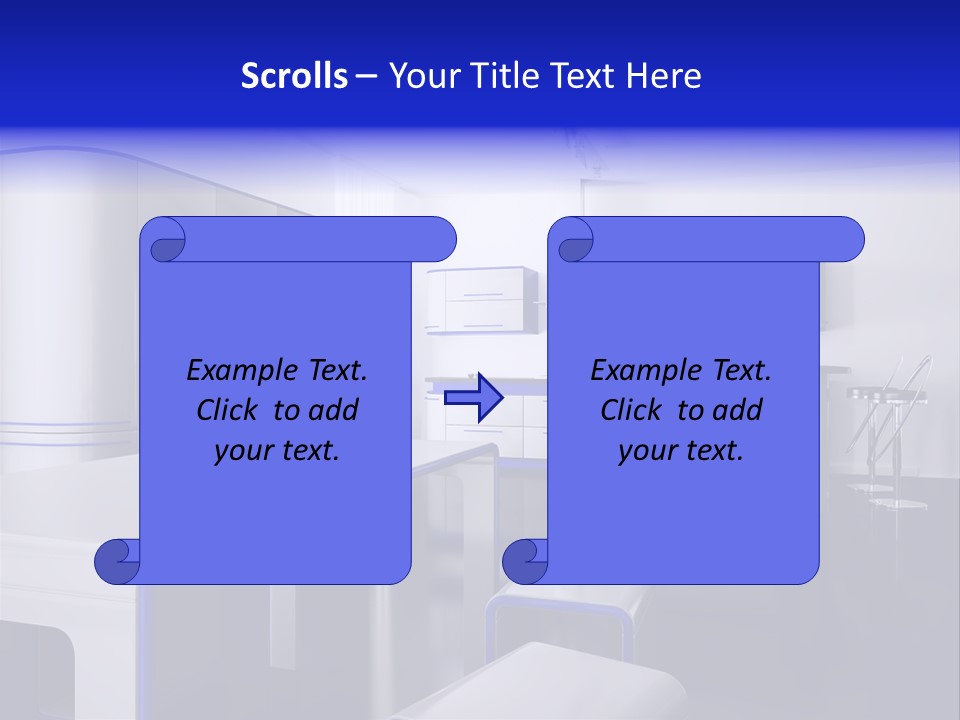Futuristic Kitchen PowerPoint Template