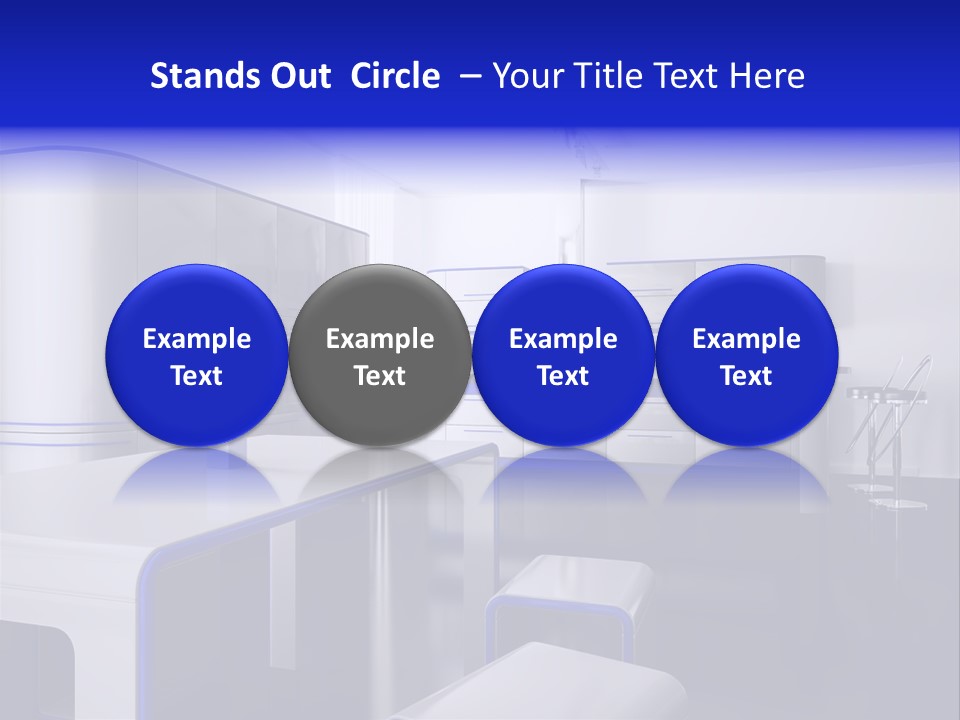 Futuristic Kitchen PowerPoint Template