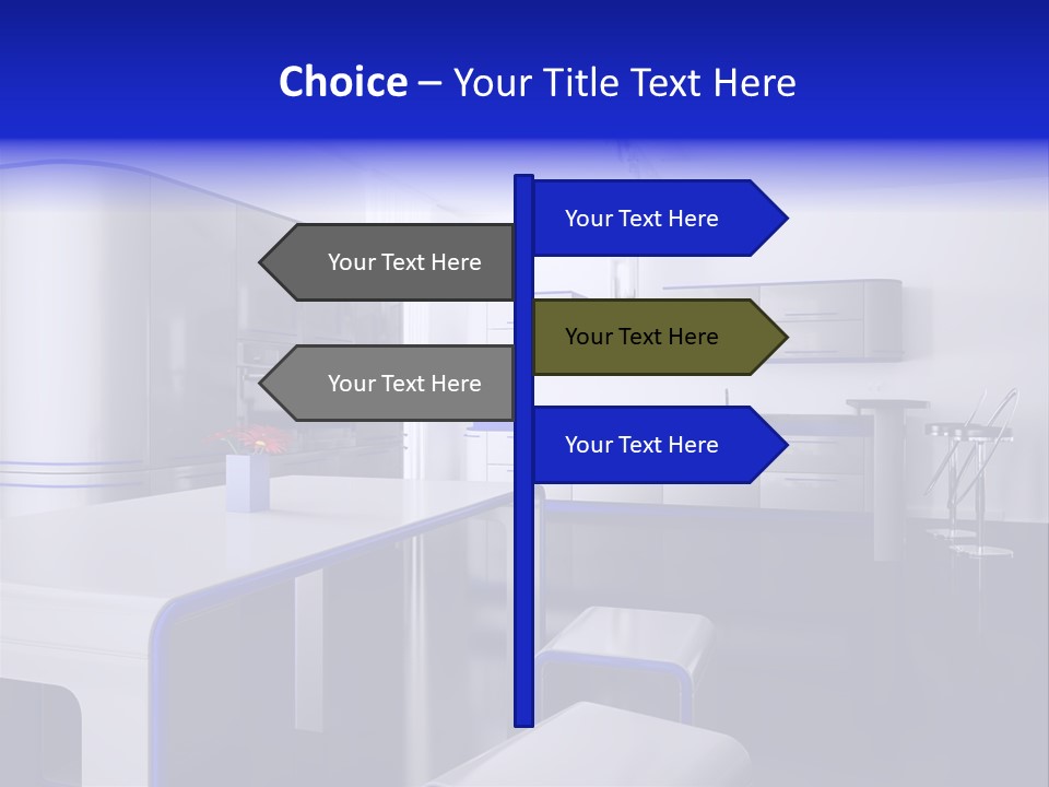 Futuristic Kitchen PowerPoint Template