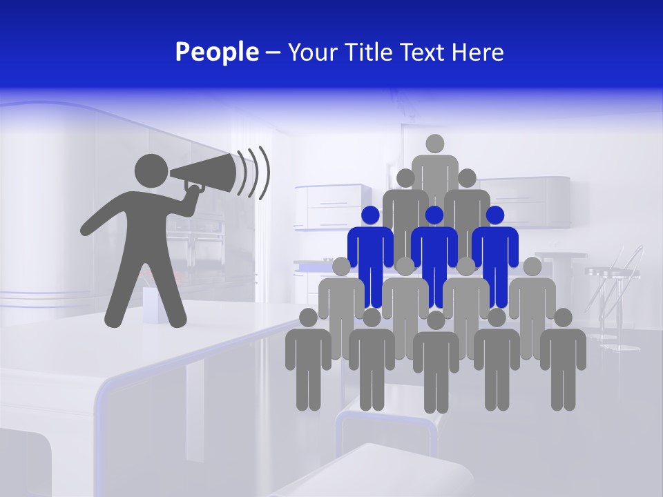 Futuristic Kitchen PowerPoint Template