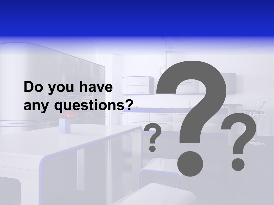 Futuristic Kitchen PowerPoint Template