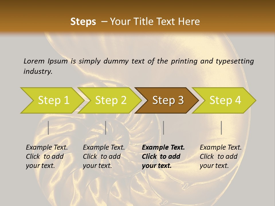 Chambered Nautilus PowerPoint Template