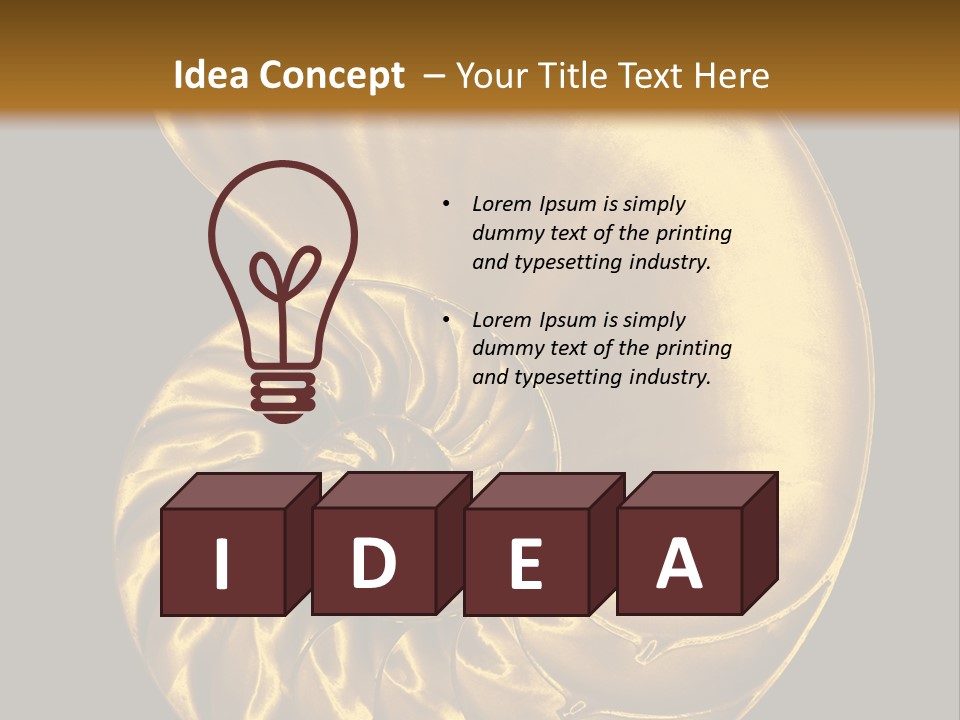 Chambered Nautilus PowerPoint Template