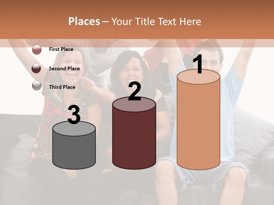 People Watching Football PowerPoint Template