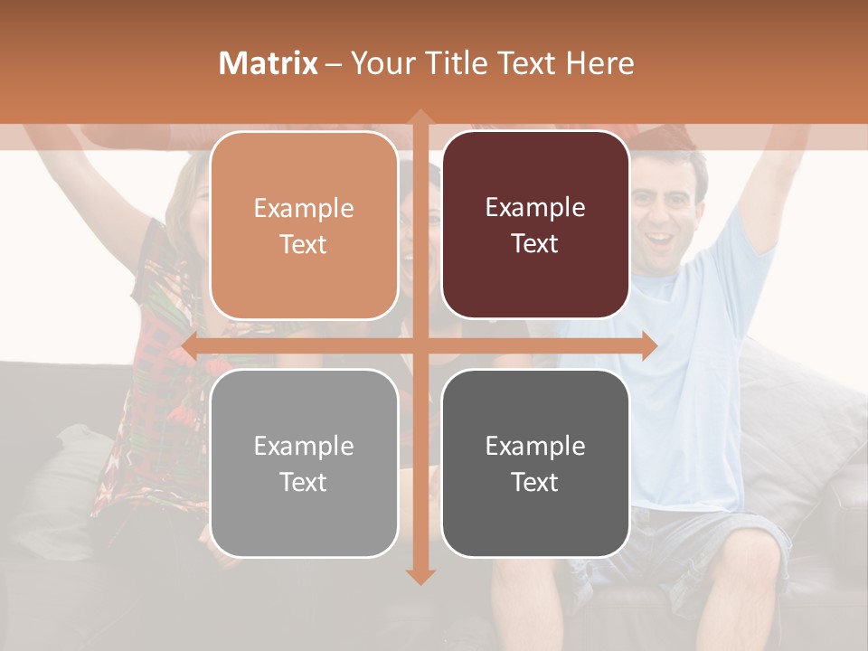 People Watching Football PowerPoint Template