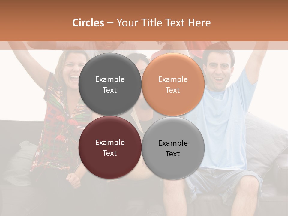 People Watching Football PowerPoint Template