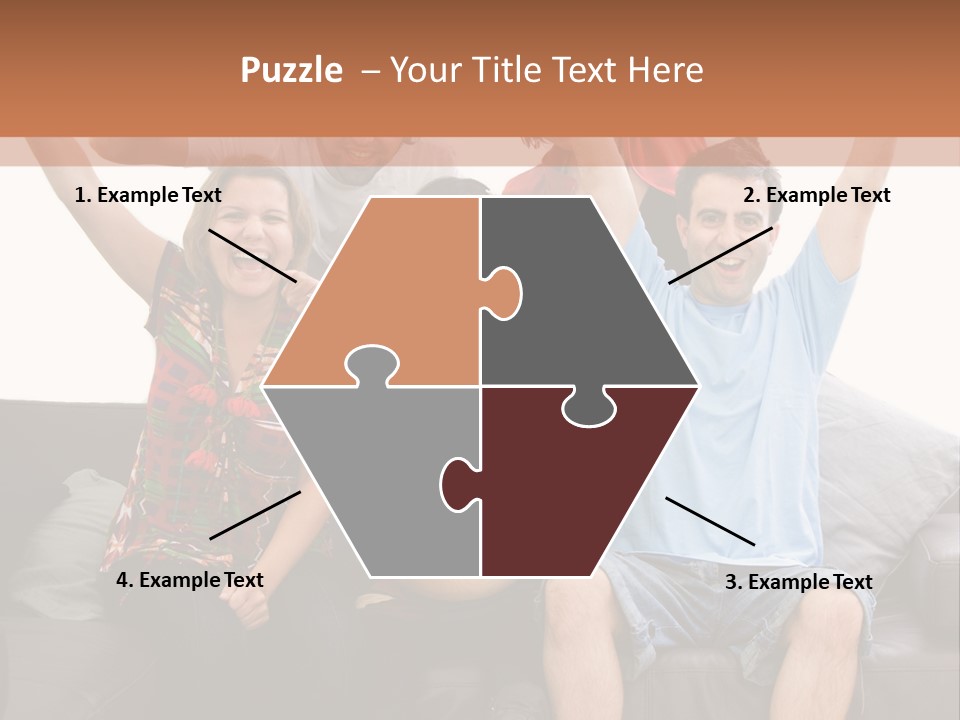 People Watching Football PowerPoint Template