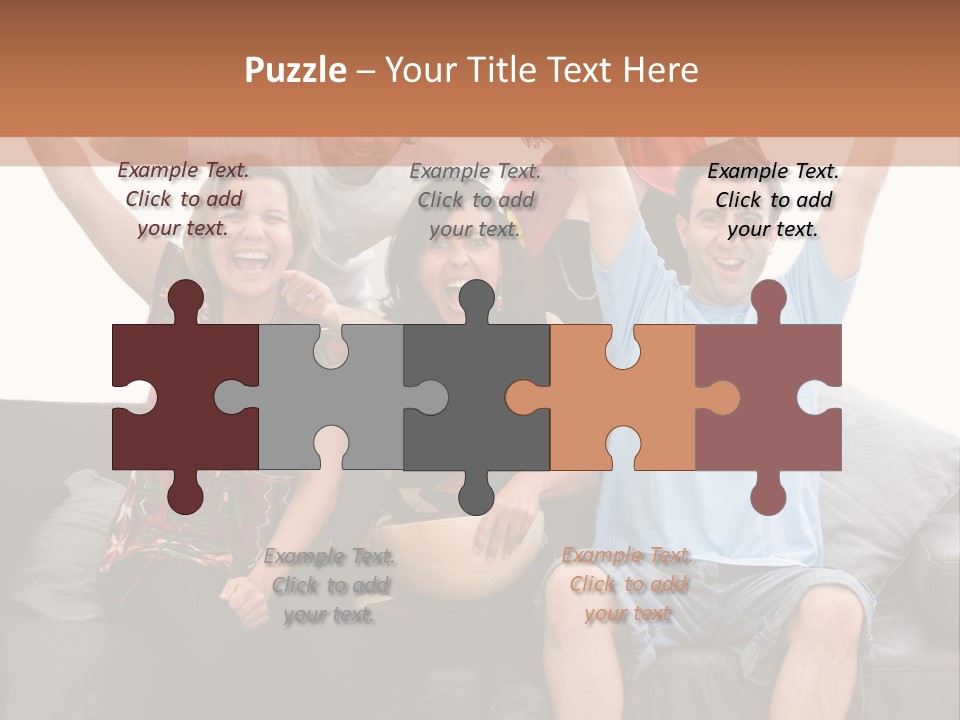 People Watching Football PowerPoint Template