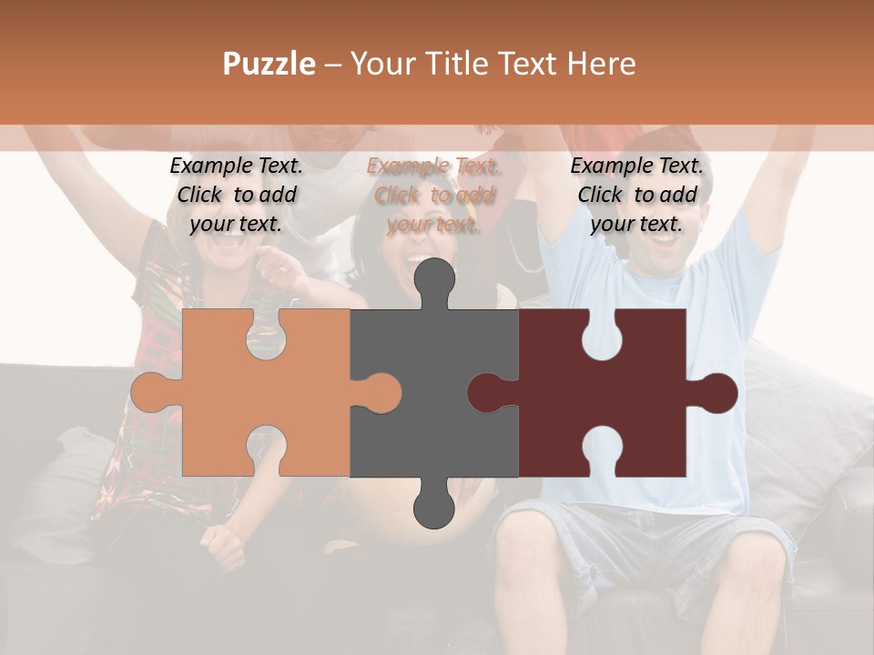 People Watching Football PowerPoint Template