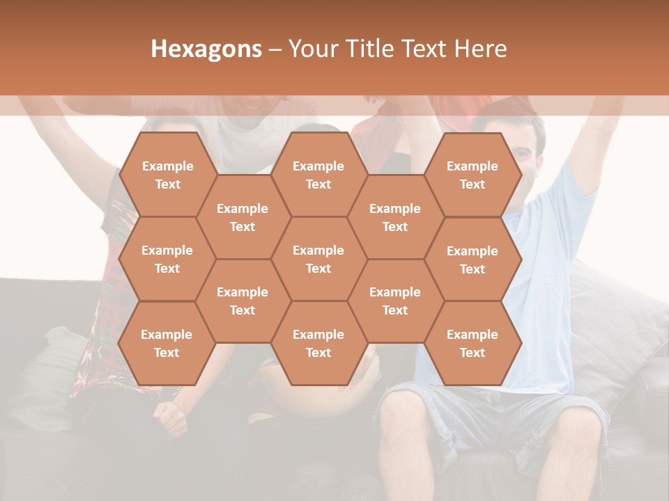 People Watching Football PowerPoint Template