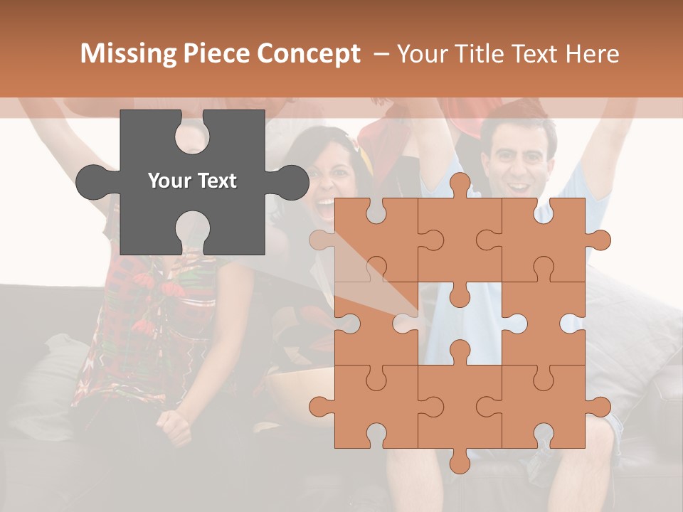 People Watching Football PowerPoint Template