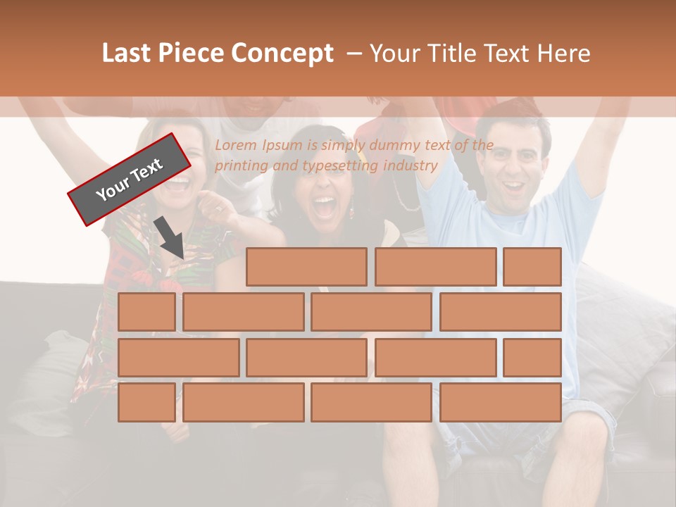 People Watching Football PowerPoint Template