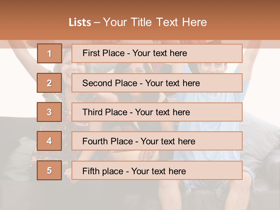 People Watching Football PowerPoint Template