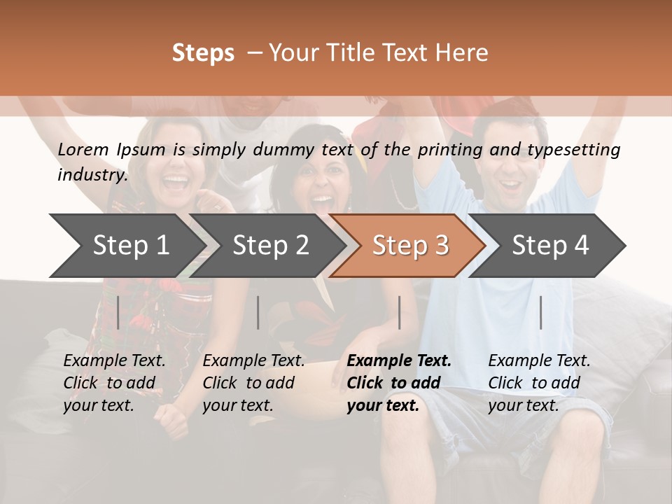 People Watching Football PowerPoint Template