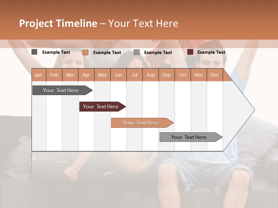 People Watching Football PowerPoint Template