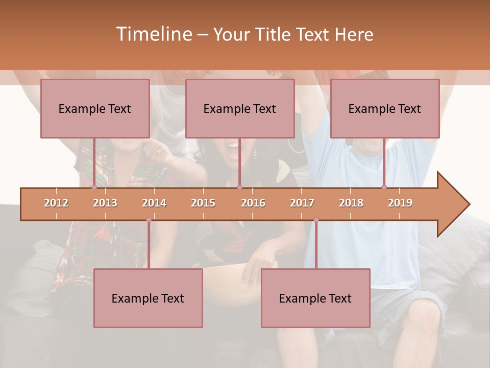 People Watching Football PowerPoint Template