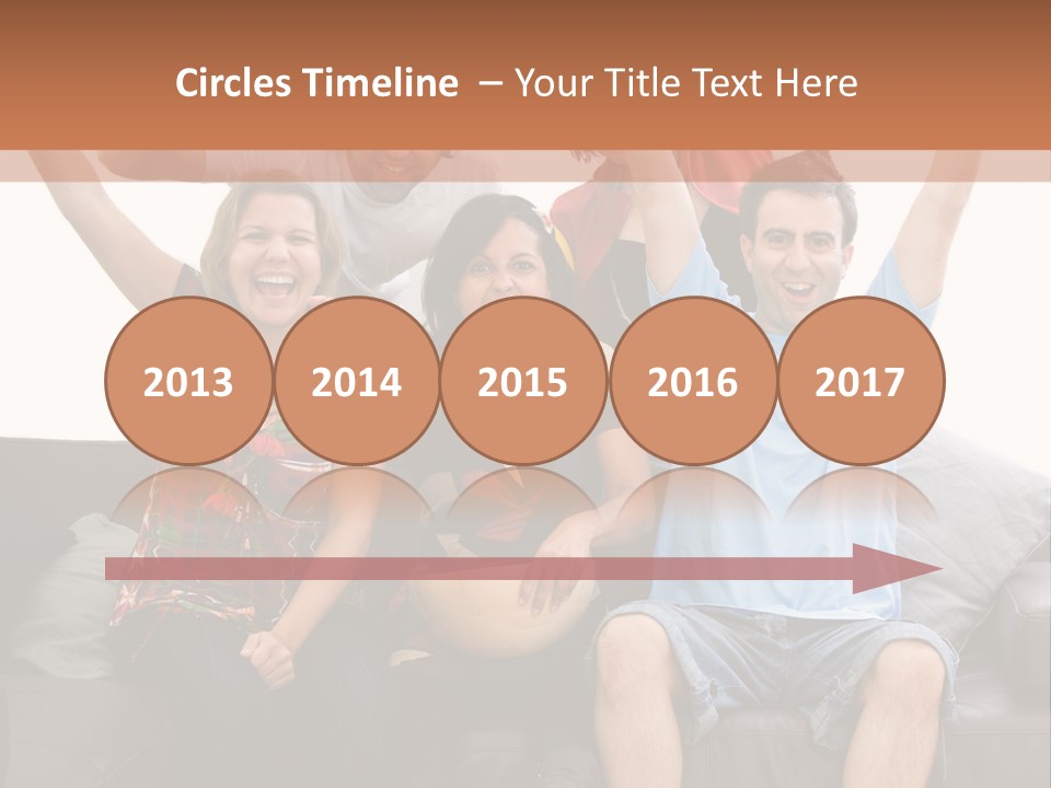 People Watching Football PowerPoint Template