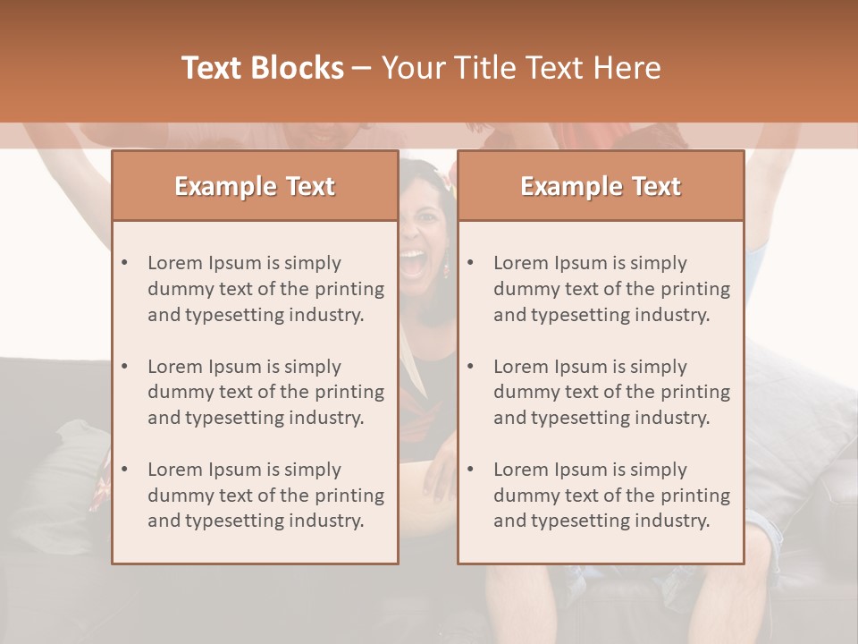 People Watching Football PowerPoint Template