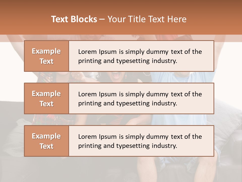 People Watching Football PowerPoint Template
