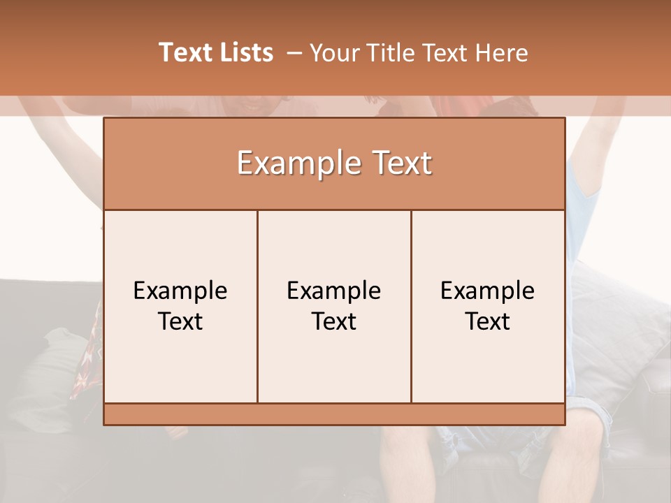 People Watching Football PowerPoint Template